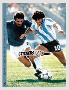 Sticker Figurina 40 - Promofigus Maradona El Mejor Jugador Del Siglo - NO EDITOR