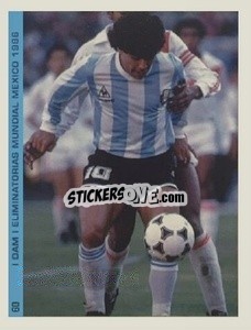 Cromo Figurina 60 - Promofigus Maradona El Mejor Jugador Del Siglo - NO EDITOR