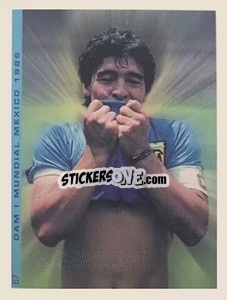 Sticker Figurina 67 - Promofigus Maradona El Mejor Jugador Del Siglo - NO EDITOR