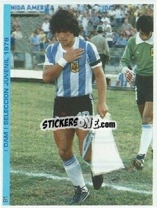 Sticker Figurina 81 - Promofigus Maradona El Mejor Jugador Del Siglo - NO EDITOR