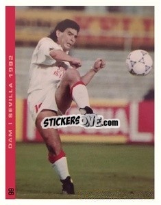 Sticker Maradona In Azione Al Sevilla - Promofigus Maradona El Mejor Jugador Del Siglo n. 99 - NO EDITOR