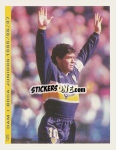 Sticker Maradona Al Boca 1996-97 - Promofigus Maradona El Mejor Jugador Del Siglo n. 125 - NO EDITOR