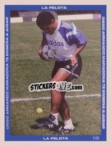 Sticker Maradona Si Allena - Promofigus Maradona El Mejor Jugador Del Siglo n. 128 - NO EDITOR