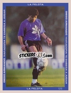 Sticker Maradona Si Allena - Promofigus Maradona El Mejor Jugador Del Siglo n. 129 - NO EDITOR