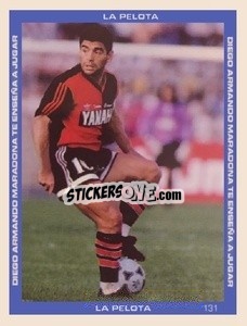 Sticker Maradona In Azione Al Newells - Promofigus Maradona El Mejor Jugador Del Siglo n. 131 - NO EDITOR