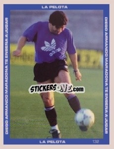 Sticker Maradona Si Allena - Promofigus Maradona El Mejor Jugador Del Siglo n. 132 - NO EDITOR