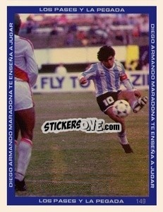 Sticker Figurina 148 - Promofigus Maradona El Mejor Jugador Del Siglo - NO EDITOR