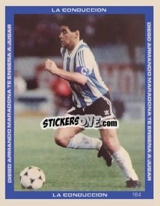 Sticker Maradona In Azione Con L'Argentina - Promofigus Maradona El Mejor Jugador Del Siglo n. 164 - NO EDITOR