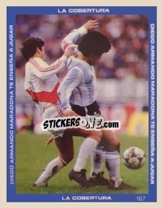 Sticker Figurina 167 - Promofigus Maradona El Mejor Jugador Del Siglo - NO EDITOR