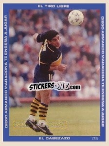 Sticker Figurina 175 - Promofigus Maradona El Mejor Jugador Del Siglo - NO EDITOR