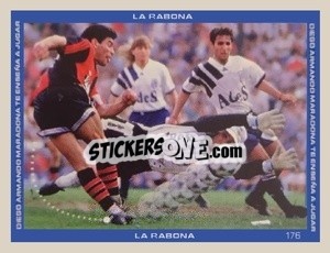 Sticker Figurina 176 - Promofigus Maradona El Mejor Jugador Del Siglo - NO EDITOR