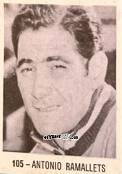 Sticker Antonio Ramaletts - El Libro de Los Mundiales 1977
 n. 105 - SUPERCOLLECION