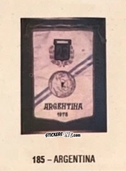 Cromo Argentina - El Libro de Los Mundiales 1977
 n. 185 - SUPERCOLLECION