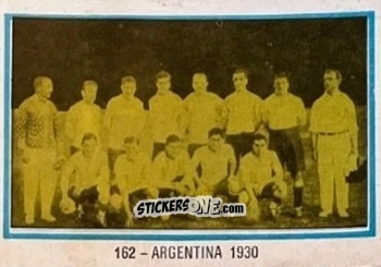 Sticker Argentina - 1930 - El Libro de Los Mundiales 1977
 n. 162 - SUPERCOLLECION
