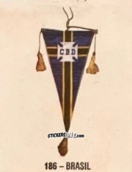 Cromo Brasil - El Libro de Los Mundiales 1977
 n. 186 - SUPERCOLLECION