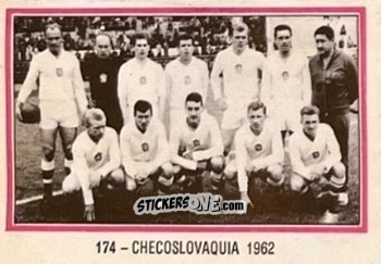 Cromo Checoslovaquia - 1962 - El Libro de Los Mundiales 1977
 n. 174 - SUPERCOLLECION