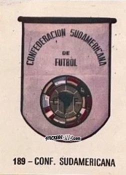 Cromo Conf. Sudamericana - El Libro de Los Mundiales 1977
 n. 189 - SUPERCOLLECION