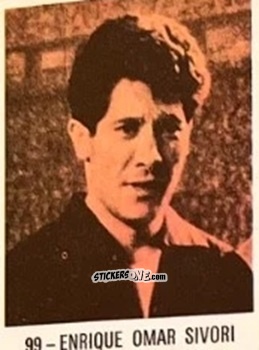 Cromo Enrique Omar Sivori - El Libro de Los Mundiales 1977
 n. 99 - SUPERCOLLECION