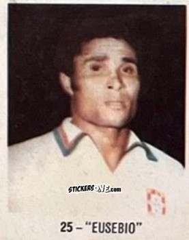 Cromo Eusebio - El Libro de Los Mundiales 1977
 n. 25 - SUPERCOLLECION