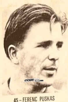 Cromo Ferenc Puskas - El Libro de Los Mundiales 1977
 n. 45 - SUPERCOLLECION
