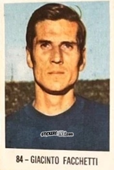 Sticker Giacinto Facchetti - El Libro de Los Mundiales 1977
 n. 84 - SUPERCOLLECION