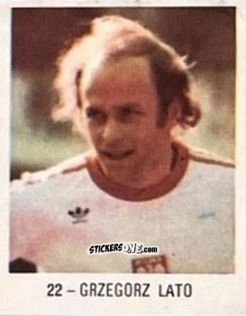 Figurina Grzegorz Lato - El Libro de Los Mundiales 1977
 n. 22 - SUPERCOLLECION