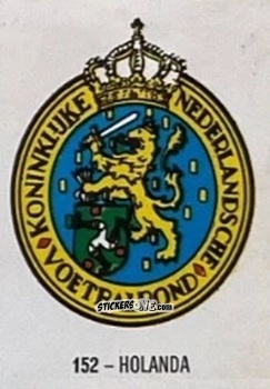 Sticker Holanda - El Libro de Los Mundiales 1977
 n. 152 - SUPERCOLLECION
