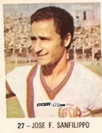 Sticker Jose F. Sanfilippo - El Libro de Los Mundiales 1977
 n. 27 - SUPERCOLLECION