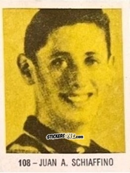 Sticker Juan A. Schiaffino - El Libro de Los Mundiales 1977
 n. 108 - SUPERCOLLECION