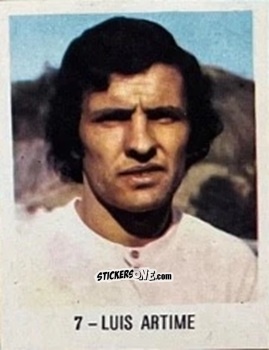 Sticker Luis Artime - El Libro de Los Mundiales 1977
 n. 7 - SUPERCOLLECION
