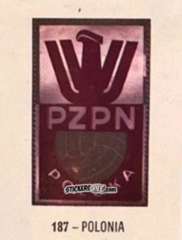 Sticker Polonia - El Libro de Los Mundiales 1977
 n. 187 - SUPERCOLLECION