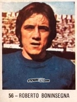 Cromo Roberto Boninsegna - El Libro de Los Mundiales 1977
 n. 56 - SUPERCOLLECION