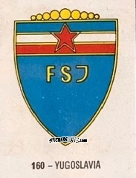 Figurina Yugoslavia - El Libro de Los Mundiales 1977
 n. 160 - SUPERCOLLECION