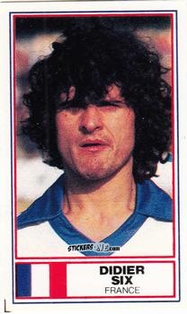 Cromo Didier Six - Football International Stars 1984
 n. 41 -  Rothmans
