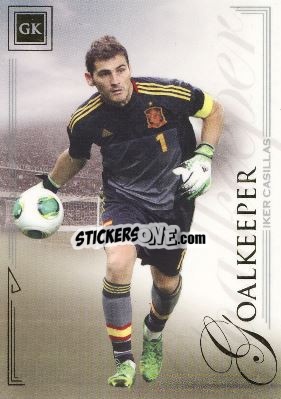 Sticker Iker Casillas - World Football UNIQUE 2014 - Futera