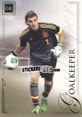Sticker Iker Casillas - World Football UNIQUE 2014 n. 2 - Futera