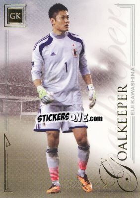 Sticker Eiji Kawashima - World Football UNIQUE 2014 n. 5 - Futera