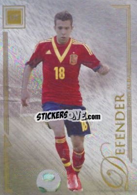 Sticker Jordi Alba - World Football UNIQUE 2014 n. 9s - Futera