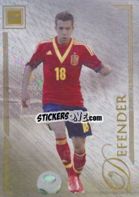 Sticker Jordi Alba - World Football UNIQUE 2014 n. 9t - Futera