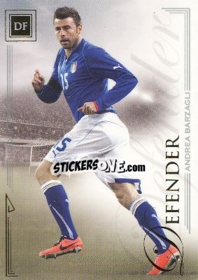 Figurina Andrea Barzagli - World Football UNIQUE 2014 - Futera