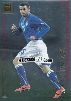 Sticker Andrea Barzagli - World Football UNIQUE 2014 n. 11s - Futera
