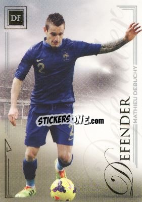 Sticker Mathieu Debuchy - World Football UNIQUE 2014 n. 16 - Futera