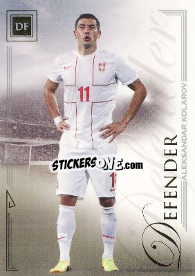 Sticker Aleksandar Kolarov - World Football UNIQUE 2014 n. 19 - Futera