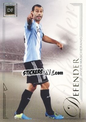 Sticker Javier Mascherano - World Football UNIQUE 2014 n. 23 - Futera