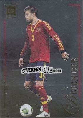 Sticker Gerard Pique - World Football UNIQUE 2014 - Futera