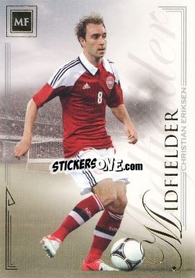 Sticker Christian Eriksen - World Football UNIQUE 2014 n. 37 - Futera