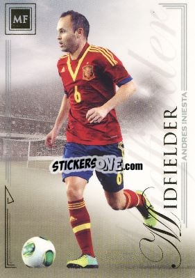 Sticker Andres Iniesta - World Football UNIQUE 2014 n. 44 - Futera