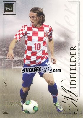 Sticker Luka Modric - World Football UNIQUE 2014 n. 49 - Futera