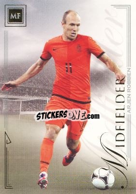 Sticker Arjen Robben - World Football UNIQUE 2014 n. 57 - Futera