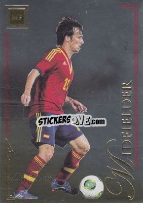 Sticker David Silva - World Football UNIQUE 2014 - Futera